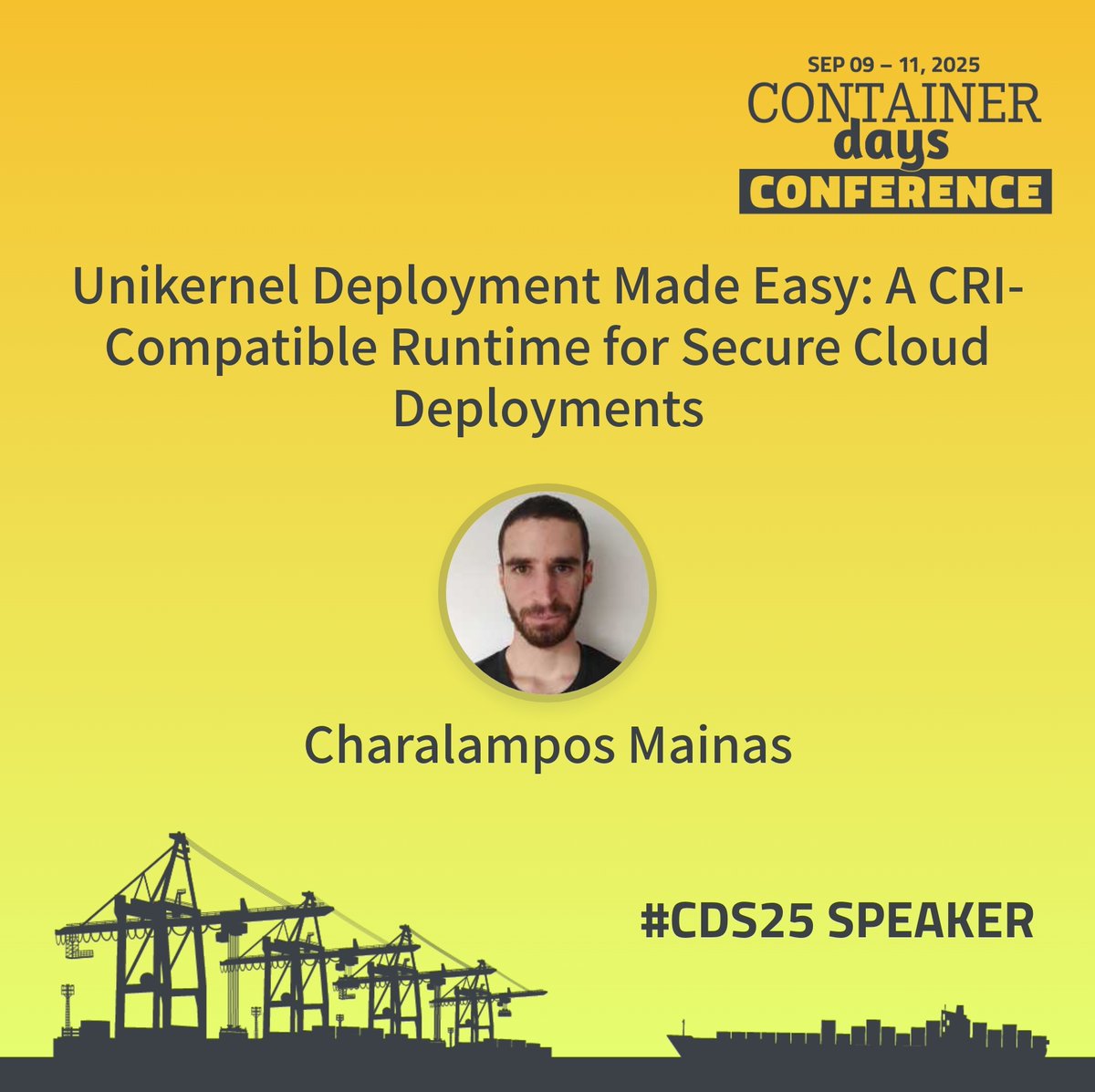 ContainerDays (@condayseu) on Twitter photo Let's make some noise for our next round of speakers of #CDS25! π₯ Let's give a round of applause for:
- Alexander Schaber & Rico Denkewitz from <a href="/dachs_it/">DACHS IT</a>
ποΈ "Imagine Secure by Design: Architecting Kubernetes with Trivy and DevSecOps"
- Ronny Issac from <a href="/Kubermatic/">Kubermatic</a>
ποΈ "KubeVirt Let's make some noise for our next round of speakers of #CDS25! π₯ Let's give a round of applause for:
- Alexander Schaber & Rico Denkewitz from <a href="/dachs_it/">DACHS IT</a>
ποΈ "Imagine Secure by Design: Architecting Kubernetes with Trivy and DevSecOps"
- Ronny Issac from <a href="/Kubermatic/">Kubermatic</a>
ποΈ "KubeVirt