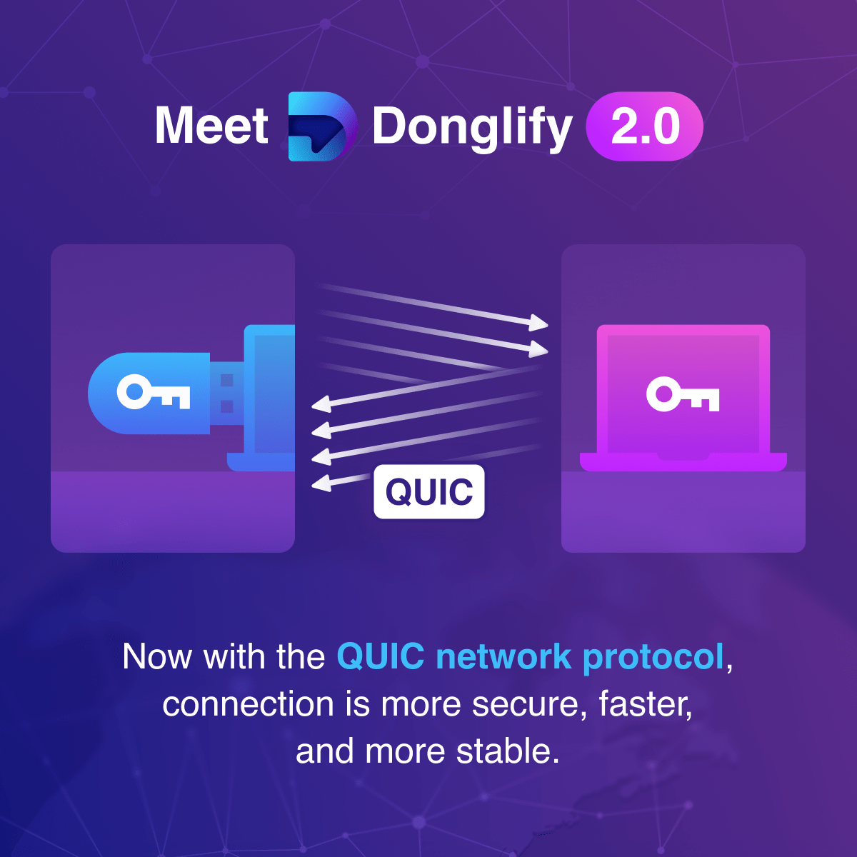 inc_electronic's tweet photo. Donglify 2.0 is here! The update introduces lightning-fast remote connection via the QUIC protocol, clear error messages for failed connections, and a sleeker, more intuitive UI for better usability. Learn more by the link https://t.co/q1cVSaohs2 https://t.co/108BiIdU9d