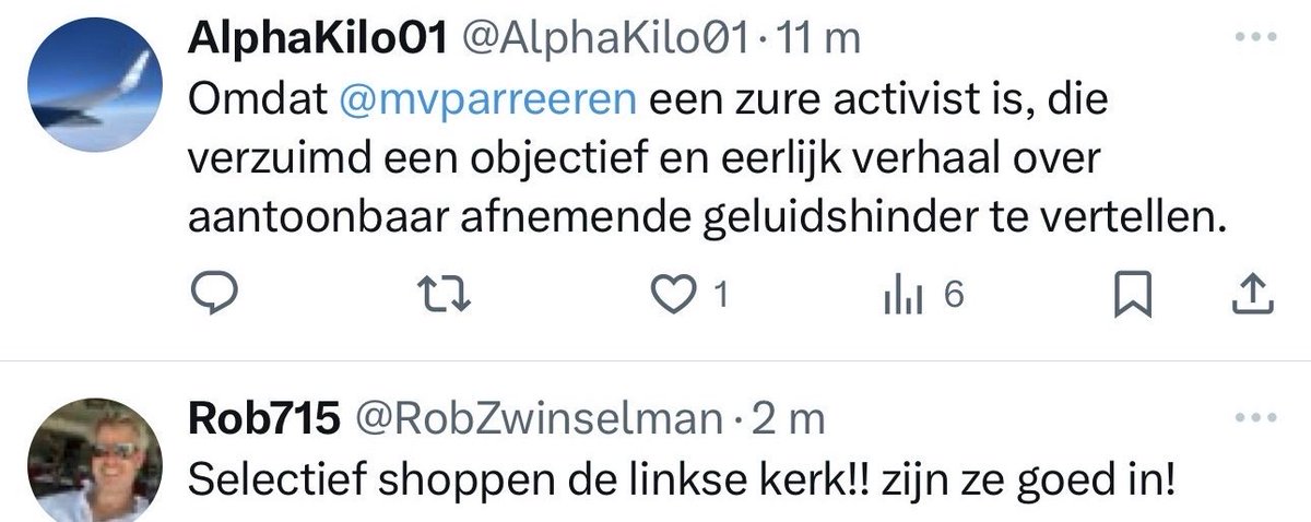 Wat een paniek bij de KLM-er en andere vliegverslaafden. Je zal maar moeten erkennen dat zo'n bak herrie gewoon niet kan 's nachts. En weer snel op de persoon en links nog even de schuld want dat nog 200k andere volwassenen en 50k kinderen ernstige hinder hebben laat ze koud.