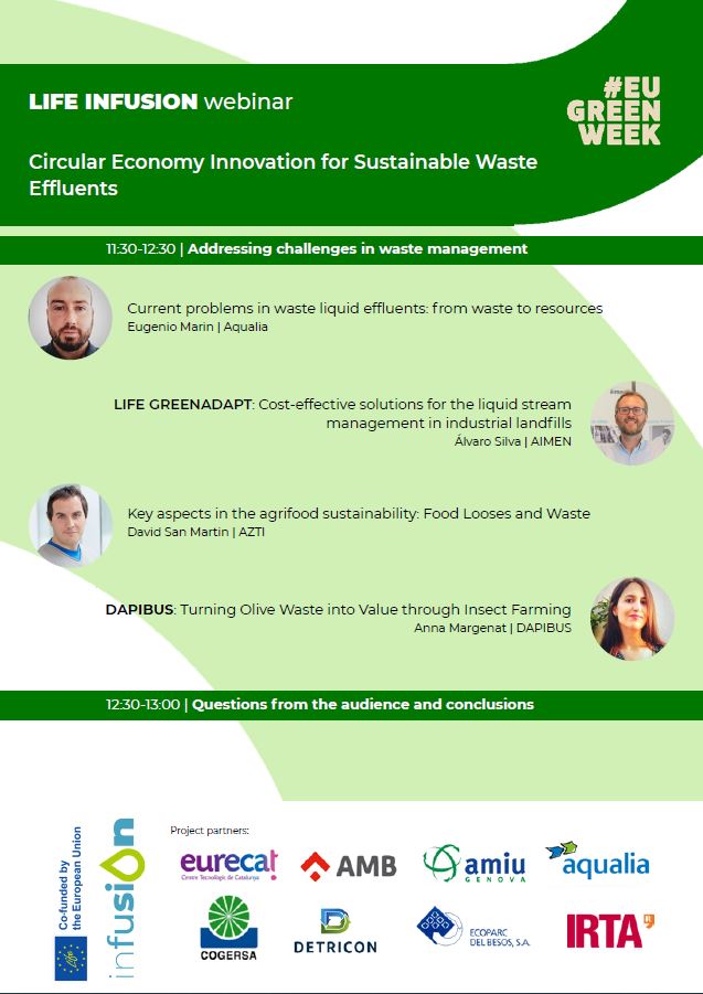 🚨 Tomorrow's the day!

Join us online for our #EUGreenWeek webinar "#CircularEconomy Innovation for Sustainable Waste Effluents"

🗓️ 17 June | 10-13h CEST | English
👉Register: bit.ly/Registration_L…
Real EU projects. Real results. Big impact.
#LIFEProgramme #waste #innovation