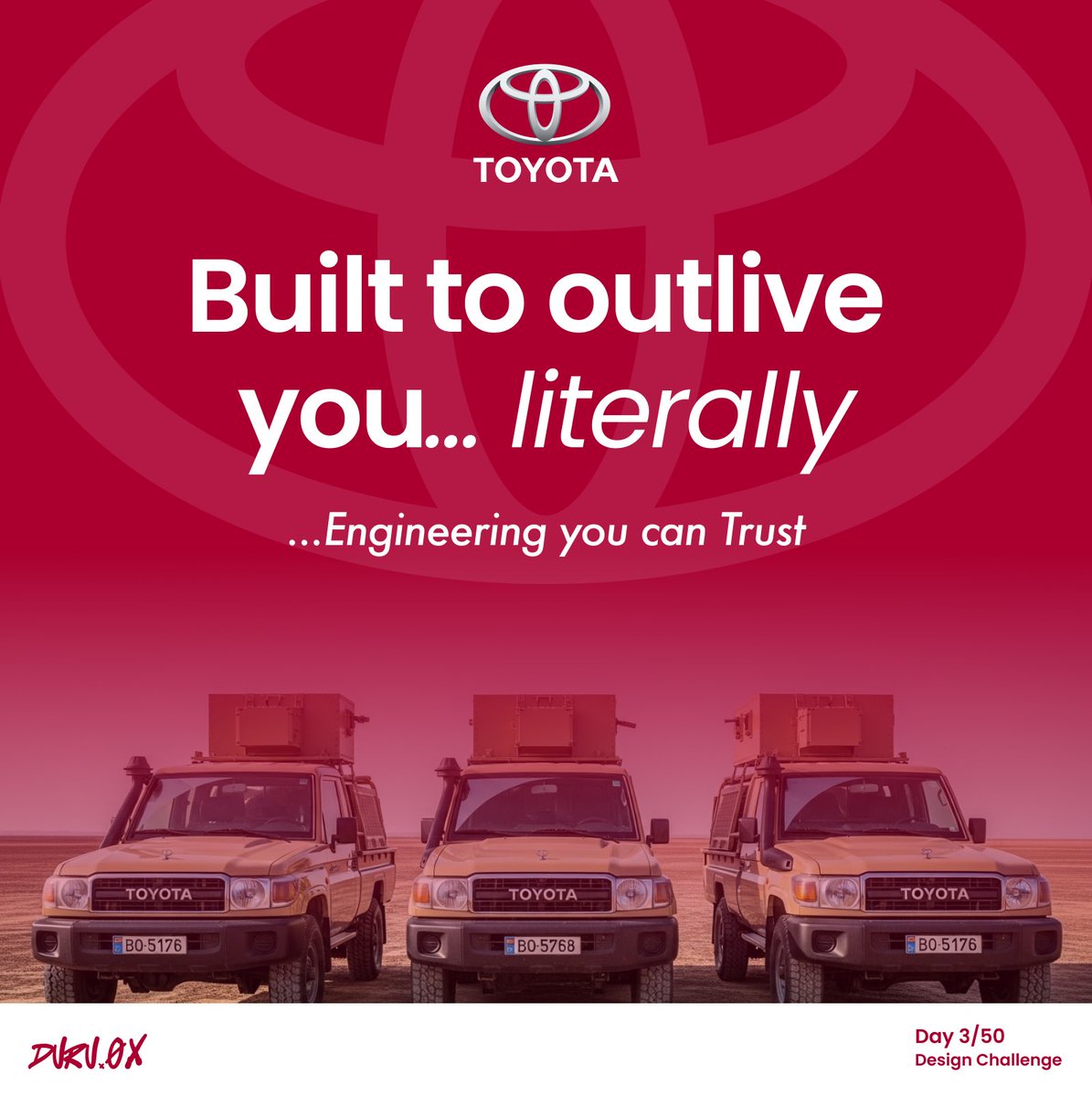 Day 3: Creative ad for Toyota 

It’s a new week 🙂‍↔️