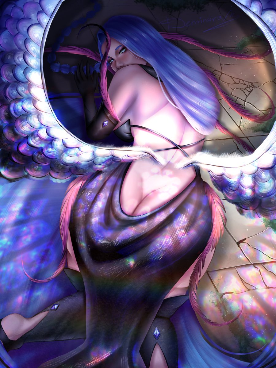 Deminora_art's tweet photo. Amazing Lillim for @Aleriia_V 🖤
Which version do you like more?
#oc #originalcharacter #illustration #digitalart #fantasyart #animeaesthetic #characterart #ocart #wingedcharacter #darkfantasyart #artshare #artistsonx https://t.co/QXeKW2RibA