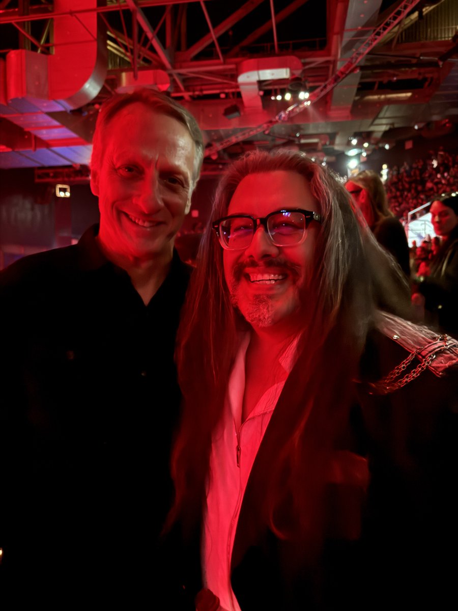 romero's tweet image. Great show by @nineinchnails in Dublin last night! It was good to see Trent again after 30 years and to meet @tonyhawk!