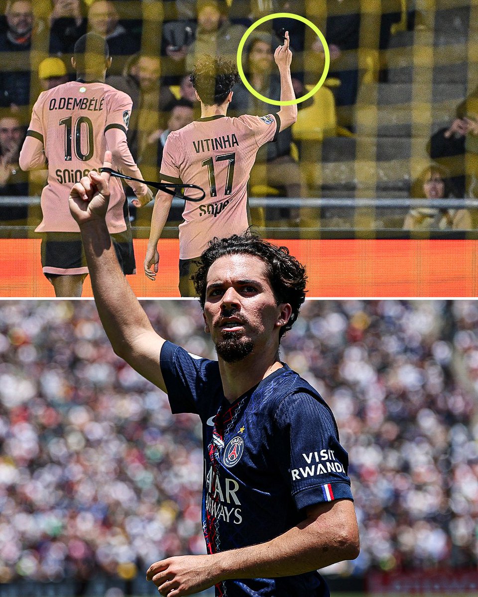 OneFootball's tweet image. Vitinha loves to celebrate with his band ❤️😂