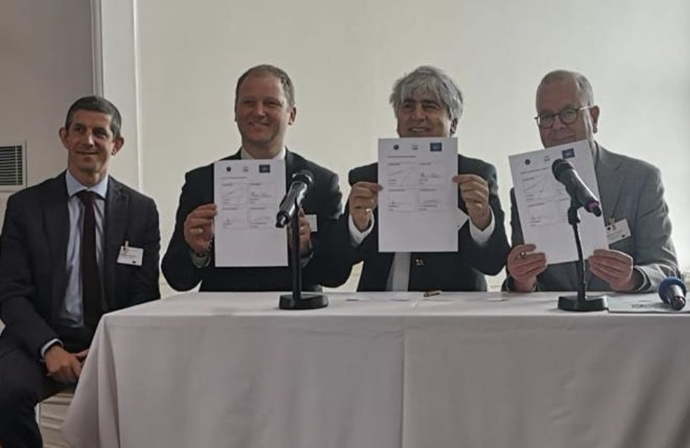 EnviCrimeNet's tweet photo. 🤝 A milestone moment for @EnviCrimeNet : Together with our partners @IMPELNetwork  and #ENPE, we proudly signed a #Memorandum of #Understanding, reaffirming, alongside #EUFJE, our collective commitment to cross-sector collaboration #EU. https://t.co/o8kT5FV0ch