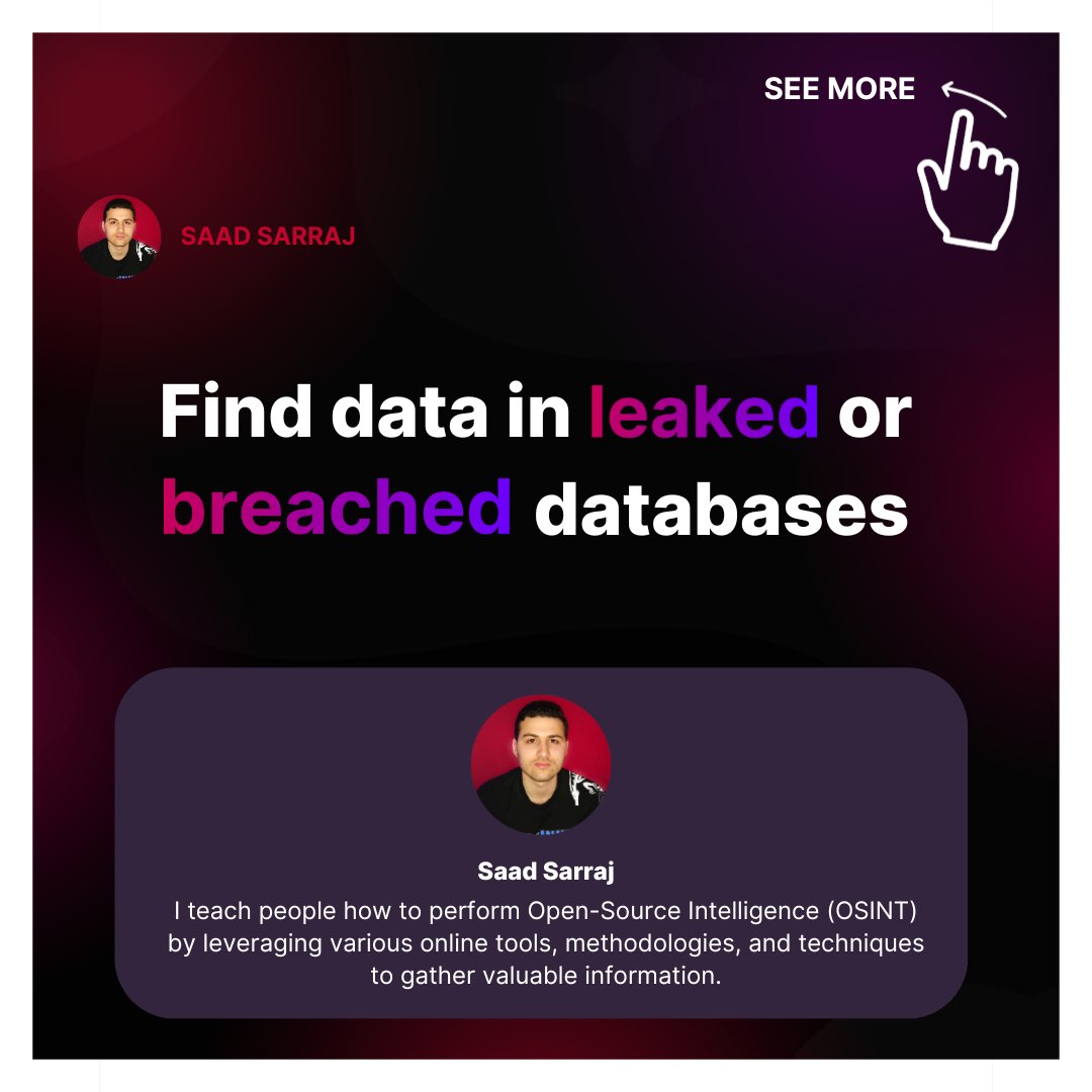 Here's how to find data in data leaks/breaches:
Many websites require a subscription to search for data in leaked databases.
Pulse, some people may not be interested in purchasing a subscription.
However, there are multiple ways to find data in breached/leaked databases for FREE