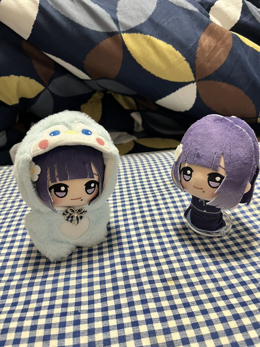 Zuaq8U's tweet image. ＃初星学園ぬいぬい部
今日仕事終わりにゲーセンに行き2人目の美鈴をお迎えできました。1人めの美鈴に服を買いました。