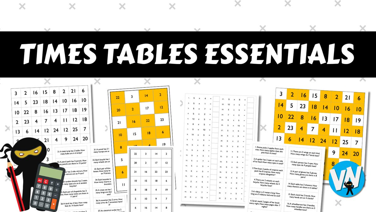 🔥✖️ NEW - Times Tables Essentials ✖️🔥

💻 - bit.ly/4mlNGIG

A new and growing resource section with a library of simple, printable resources to support times tables! Times table grids, times tables colour grids, times tables word problems. 

#TimesTables #primaryschool
