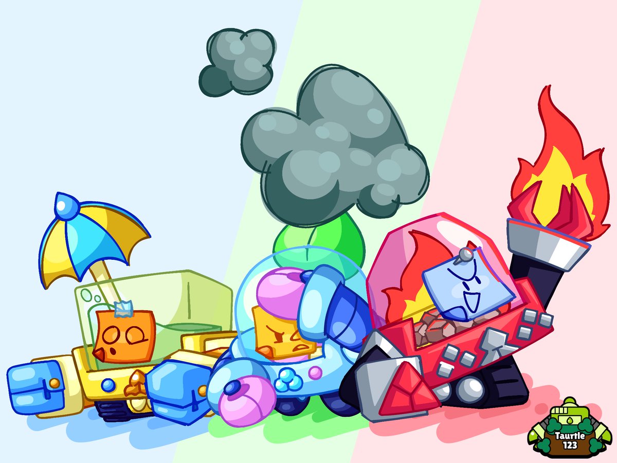 taurtle123's tweet image. Splash 💦, Sprout 🌱, and Scorch 🔥

#BrawlStars #BrawlStarsArt #BrawlStarsFanart
