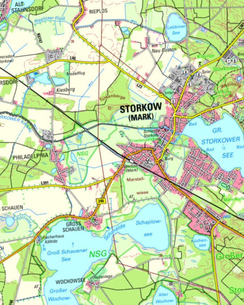 Der heutige #Mapmonday führt uns ins märkische Storkow. In der Umgebung befinden sich zwei Ortschaften, die man eher im Ausland vermuten würde. Findet ihr sie?

#LustigeOrtsnamen #WirGebenOrientierung