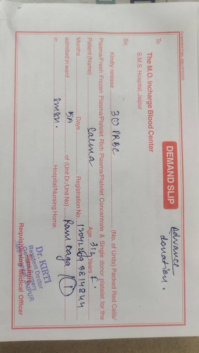 DadhichVr's tweet photo. Emergency urgent 
A+ blood donar required at sms hospital jaipur 6377271345
@BloodDonorsIn @BloodDonorWorld 
@e02b66d239a2464 @MoHFW_INDIA 
@RavindraBhati__ https://t.co/qYOHsTGSOh