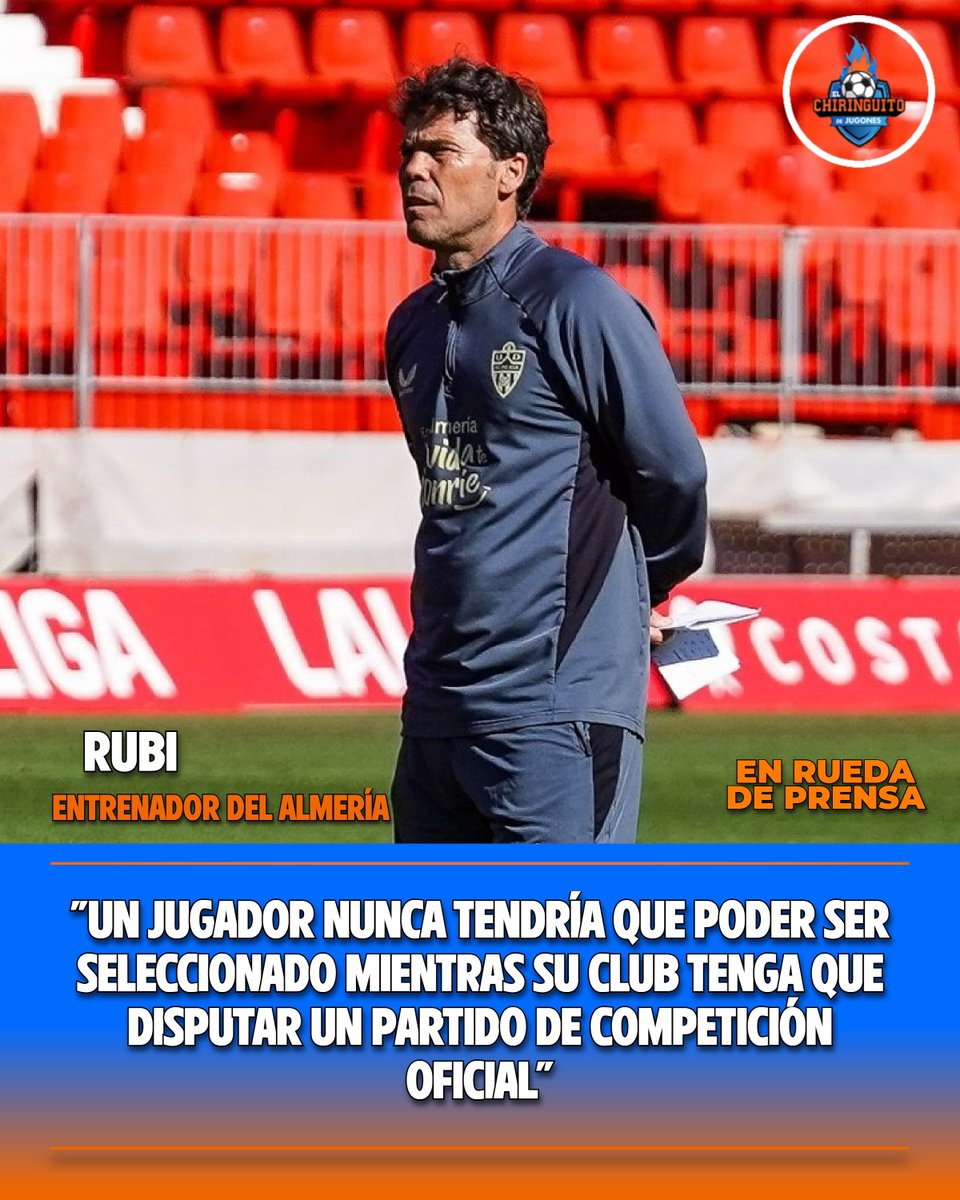 elchiringuitotv's tweet photo. 😡 ¡RAJADÓN de RUBI tras la ELIMINACIÓN del ALMERÍA de los playoffs de ASCENSO! 

❌ "Todo el mundo te reconoce que lo que le ha pasado al Almería es injusto". https://t.co/bVuDPgdskE