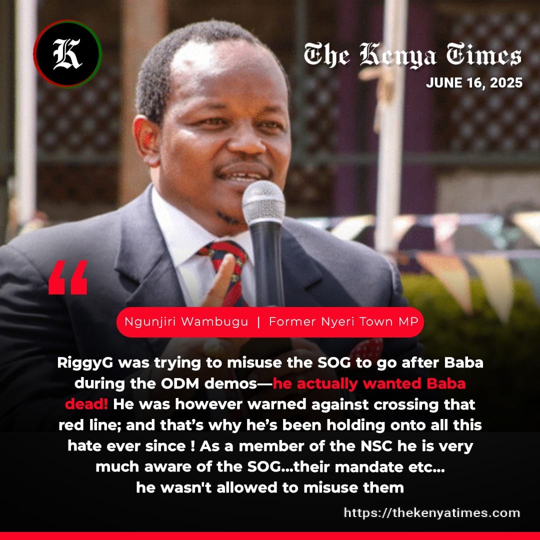 Victor ™ (@victormuta54071) on Twitter photo I am very certain Mheshimiwa Ngunjiri Wambugu <a href="/ngunjiriwambugu/">Hon Ngunjiri Wambugu CBS</a> is right he knows Rigathi Gachagua very well. I am very certain Mheshimiwa Ngunjiri Wambugu <a href="/ngunjiriwambugu/">Hon Ngunjiri Wambugu CBS</a> is right he knows Rigathi Gachagua very well.