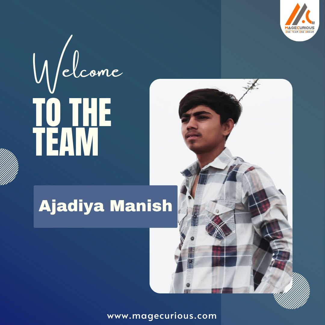 MagecuriousC's tweet photo. π Please join us in welcoming Ajadiya Manish to the MageCurious team!
We're excited to have you onboard and canβt wait to see the amazing things weβll achieve together. π
#WelcomeToTheTeam #Magecurious #NewHire #TechTeam #EcommerceExperts #TeamGrowth https://t.co/2LdwZpTPYh