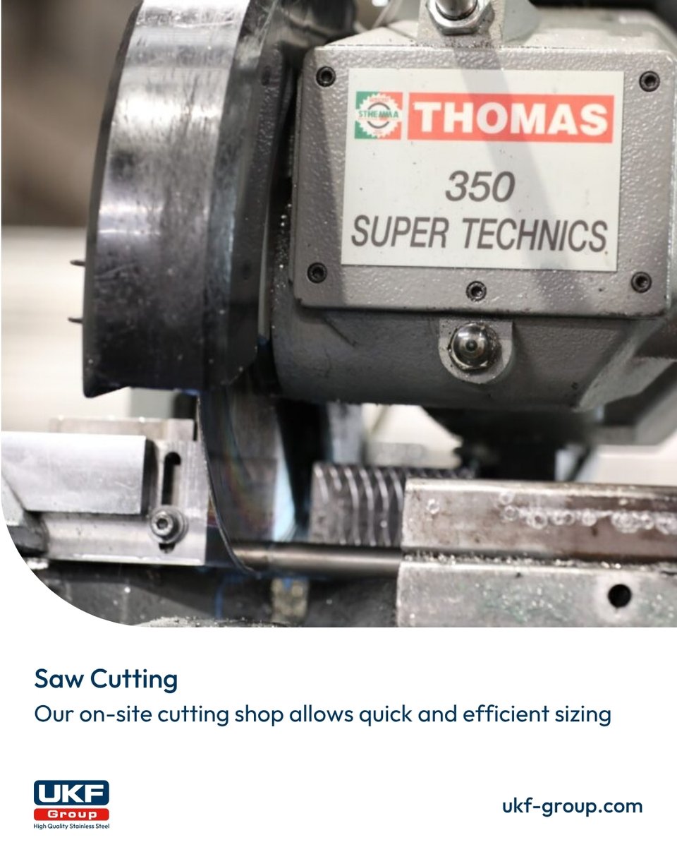UKFGroup's tweet image. We offer an extensive suite of cutting solutions, including fully automatic and semi-automatic saws and handsaw and bandsaw cutting 🪚

Call for a quote
ukf-group.com/saw-cutting/

#UKFGroup #StainlessSteel #MetalProcessing #SteelSupply #StainlessProcessing