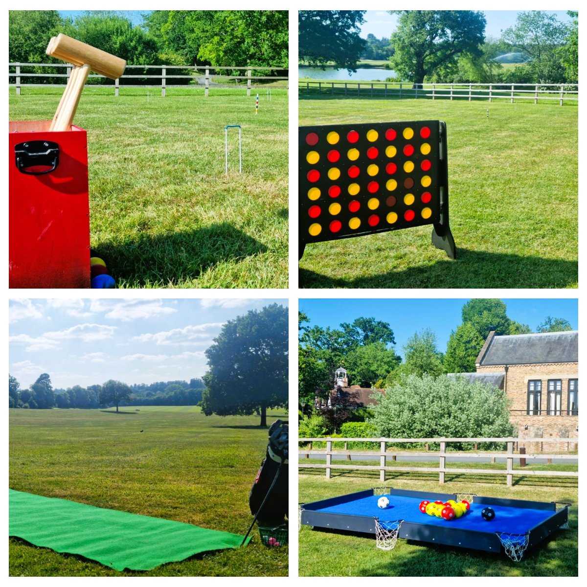 Soaking up countryside views at the stunning Coworth Park - Dorchester Collection. The perfect setting for a little friendly competition with our garden games!