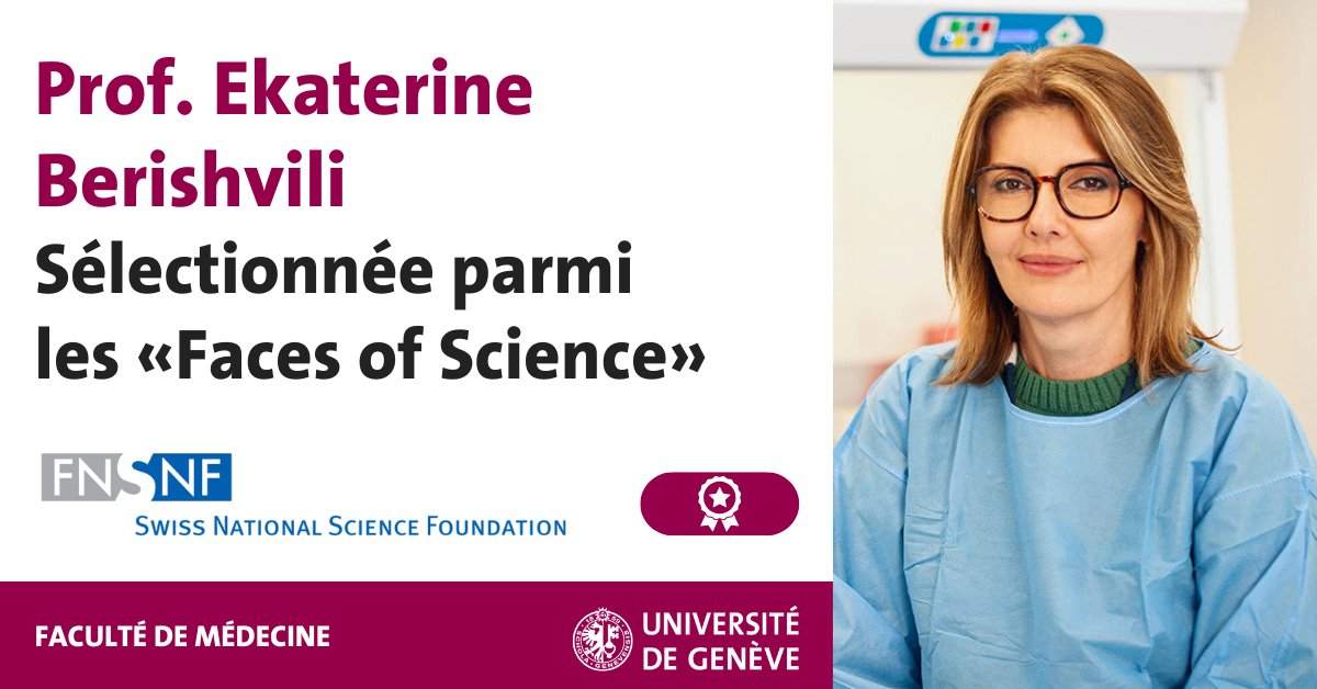 Professeure au Département de chirurgie de l'UNIGE (Faculté de médecine), Ekaterine Berishvili, a été sélectionnée parmi les “Faces of Science” pour ses travaux sur la reprogrammation cellulaire pour soigner le diabète.

“Faces of Science” est une série de portraits proposée par