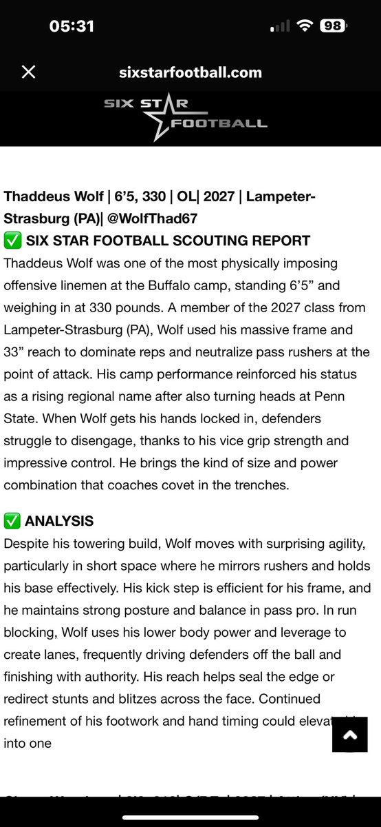 Thank for the analysis at the <a href="/UBFootball/">UB Football</a> Mega Camp <a href="/sixstarfootball/">Six Star Football | PLUS+</a> 
Always training and evolving. 
#trainwithapurpose <a href="/ddstokes124/">Darryl Daniel</a> 
<a href="/PioneerIron/">Iron Pioneer</a> <a href="/LSFootball1/">L-S Football</a> <a href="/BillKnapp36/">Bill Knapp</a>