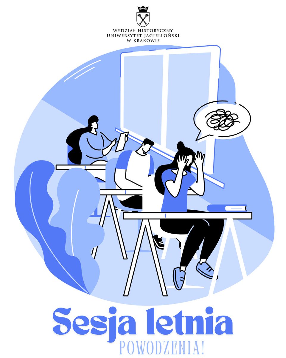 💡Rozpoczęła się letnia sesja egzaminacyjna, która potrwa do 3️⃣0️⃣ czerwca - trzymamy kciuki za wszystkich: zdających i egzaminujących, zwłaszcza z <a href="/historycznyUJ/">Wydział Historyczny Uniwersytetu Jagiellońskiego</a>  ☺️
Powodzenia! 🥳
