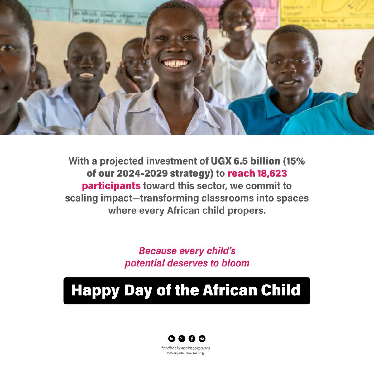 This #DayOfTheAfricanChild, we celebrate every child’s right to prosper!
At PALM Corps, we ensure every spark of curiosity deserves to grow—into knowledge, confidence, and a brighter future.
Join us in championing #EducationForAll and inclusive futures.
#PALMCorps #AfricanChild