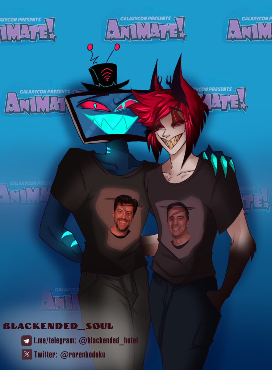 rorenkodoku's tweet photo. I couldn't resist it lmao

#HazbinHotel #Alastor #Vox #amirtalai #christianborle https://t.co/Cg44dqnCnn