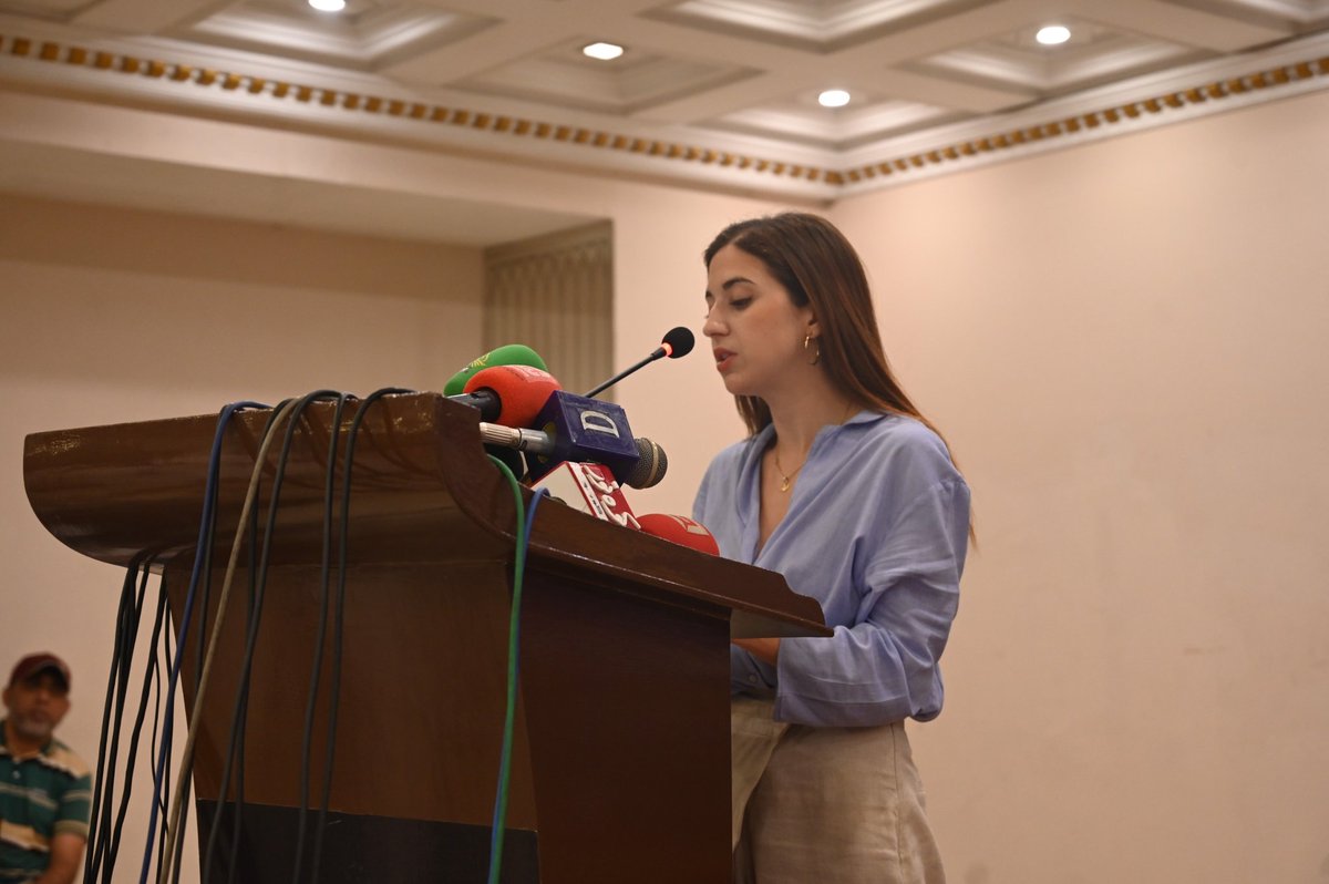 cpdi_pakistan's tweet image. Ms. Marta Ubeda Rodriguez, Programme Manager, European Union Delegation in Pakistan, stated in her opening remarks during the event held by @cpdi_pakistan on #safer and  #inclusive #media that, “The EU is proud to support this coalition of actors under this project. The EU…