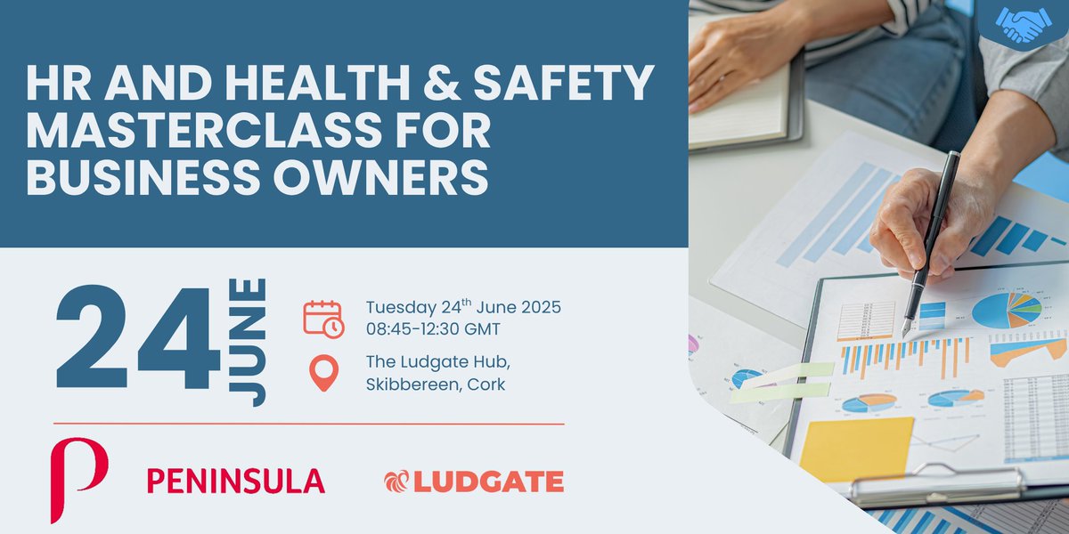 ludgate_hub's tweet image. 📢 Date Change! We're thrilled to welcome Emily Sheppard from Peninsula Ireland on June 24th to share expert tips on HR docs, workplace investigations & employment law. Don't miss it! #HR #event
eventbrite.ie/e/hr-and-healt…