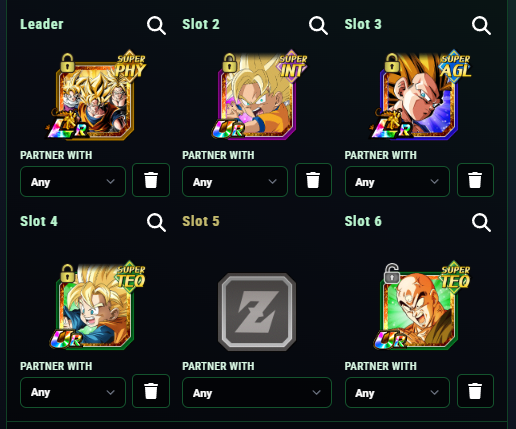 K_Yaiba's tweet photo. @_Kowai_ Gohan AS, avec un néo support no lead, je pense ça va rester la voie safe (je sais pas si le goku ssj3 fait baisser les charges ou pas, sinon faut le remplacer par bulma lr) https://t.co/6cbUQvu76T