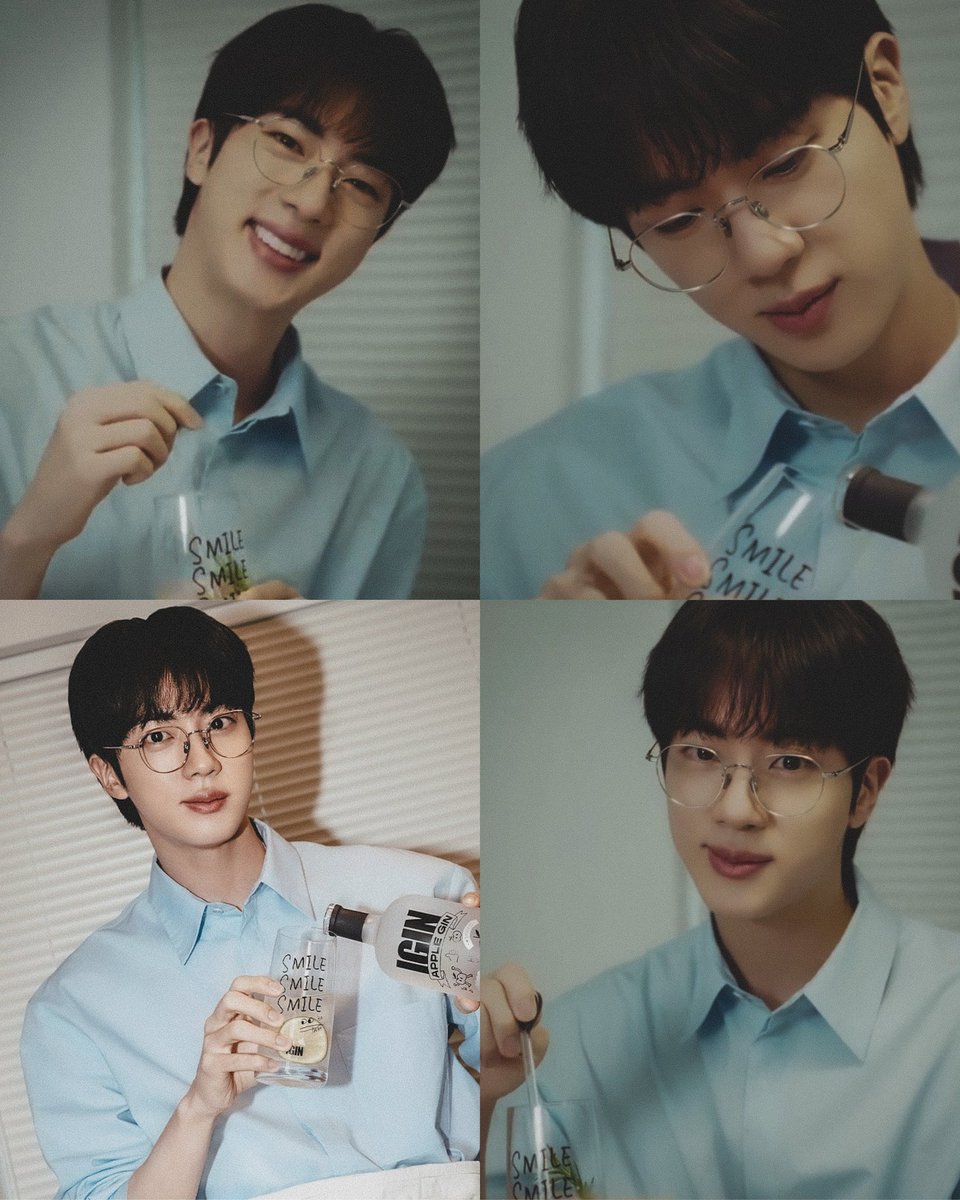 jin with glasses 🫠