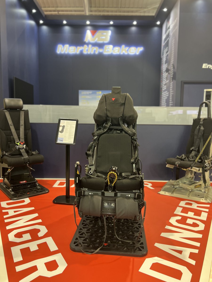 MB_EjectEject's tweet photo. Day 1 at the Paris Air Show ✈️
We’re thrilled be back in Le Bourget again for the International Paris Air Show. Come and visit the Martin-Baker stand in Hall 2B #F140 to see the latest in Ejection Seat Technology 🔻
#EngineeringForLife #ParisAirShow https://t.co/TfV4xgnhLH