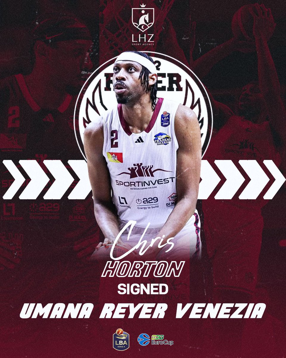 Chris Horton teaming up with  <a href="/EuroCup/">BKT EuroCup</a> contender <a href="/REYER1872/">Reyer Venezia</a> in the <a href="/LegaBasketA/">Lega Basket Serie A</a>!

Wishing you a successful season - congrats <a href="/Waytoo_Cold/">Chris Horton</a>! 

#LhzSportAgency