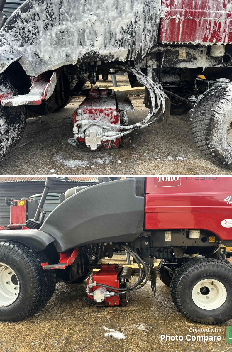 Enjoyed my visit to a Local Authority Depot to demo our NEW Power Clean 200 Solution. Just a simple foaming application, followed by only a 3-4 minute wait &amp; then a quick wash off. Subsequently reducing the chance of spreading contaminants &amp; diseases. Finishing with E-Nox Shine.