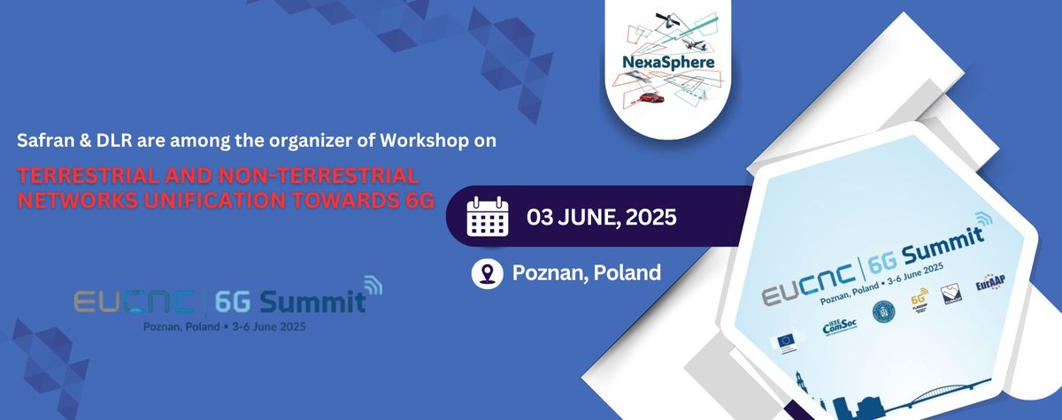 Excited to share that our Project Coordinator, Babak Mafakheri, and Technical Manager, Tomaso de Cola, were among the organizers of the NTN Workshop at EuCNC &amp; 6G Summit 2025! 🚀
linkedin.com/feed/update/ur…