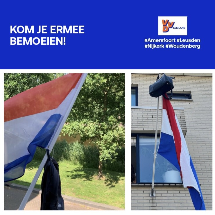 VVDNETW_EEMLAND's tweet photo. De vlaggen met schooltassen wapperen er op los in Amersfoort, Nijkerk, Woudenberg en Leusden. Jouw toekomst gaat van start! Lees meer: https://t.co/PN3pIbRccW

#Amersfoort #Hoogland #Hooglanderveen #Nijkerk #Hoevelaken #Nijkerkerveen #Leusden #Stoutenburg #Achterveld #Woudenberg https://t.co/5istAfrE5I