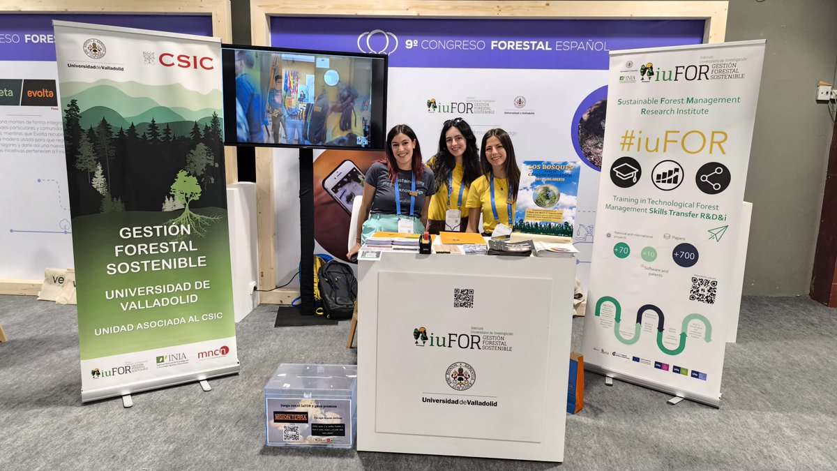 iuFOR UVa-INIA (@youngforesters) on Twitter photo Podéis venir a visitarnos al stand del iuFOR en el <a href="/congresoforesta/">Congreso Forestal Español</a> Os esperamos!!!
#somosIUFOR Podéis venir a visitarnos al stand del iuFOR en el <a href="/congresoforesta/">Congreso Forestal Español</a> Os esperamos!!!
#somosIUFOR