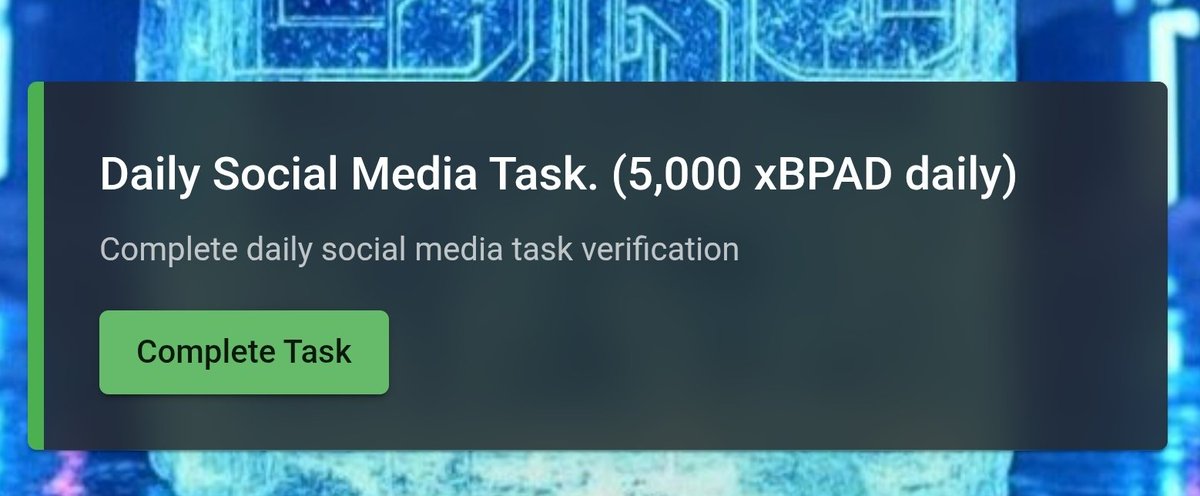 Today's daily social task verification code has been generated.

Twitter code: UA9V3

Discord code has also been posted on our  discord server

🔗 discord.gg/FfHptYWHtp

Next code will be generated on 17/06/2025 by 09:00 AM UTC.

🧊testnet.blockpad.fun