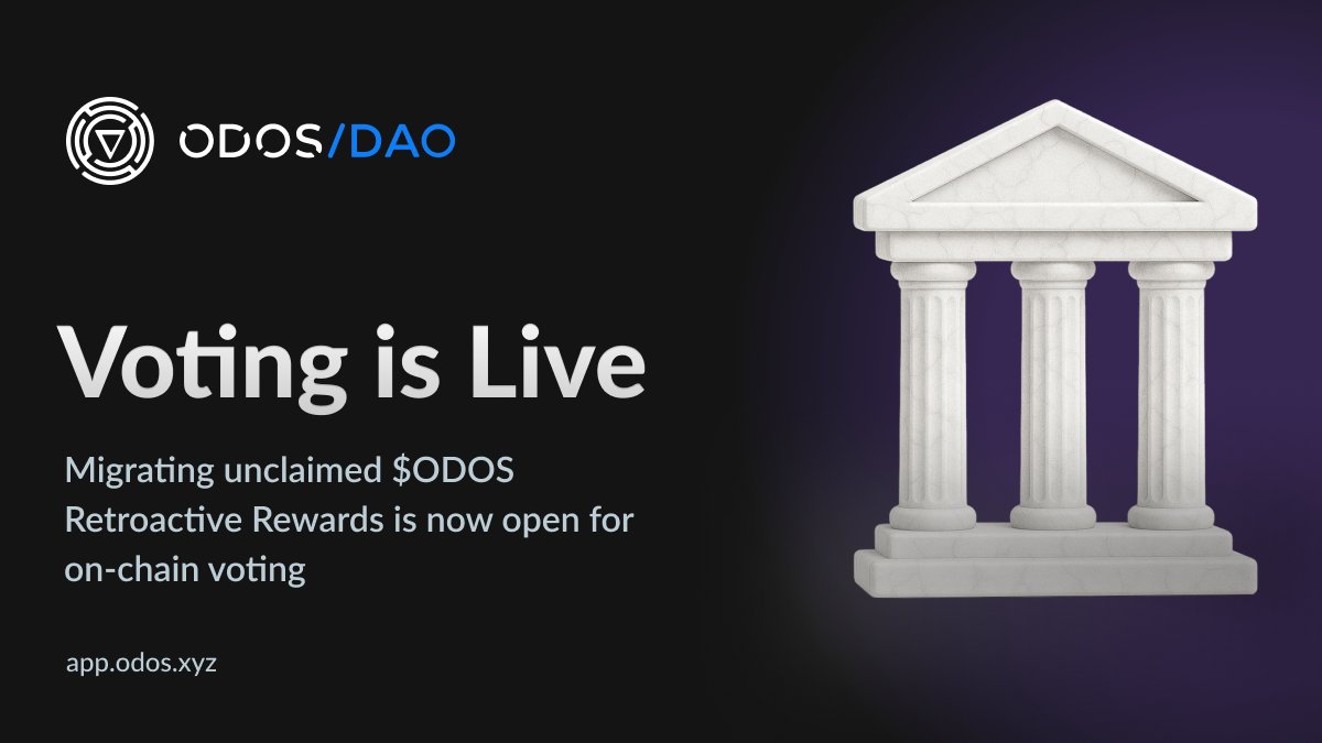 Snapshot vote is live!

Proposal to move ~250M unclaimed $ODOS to the DAO Treasury.

These tokens will fund future initiatives and improve supply clarity.

📅Proposed claim deadline: July 20, 2025

Vote now 👇