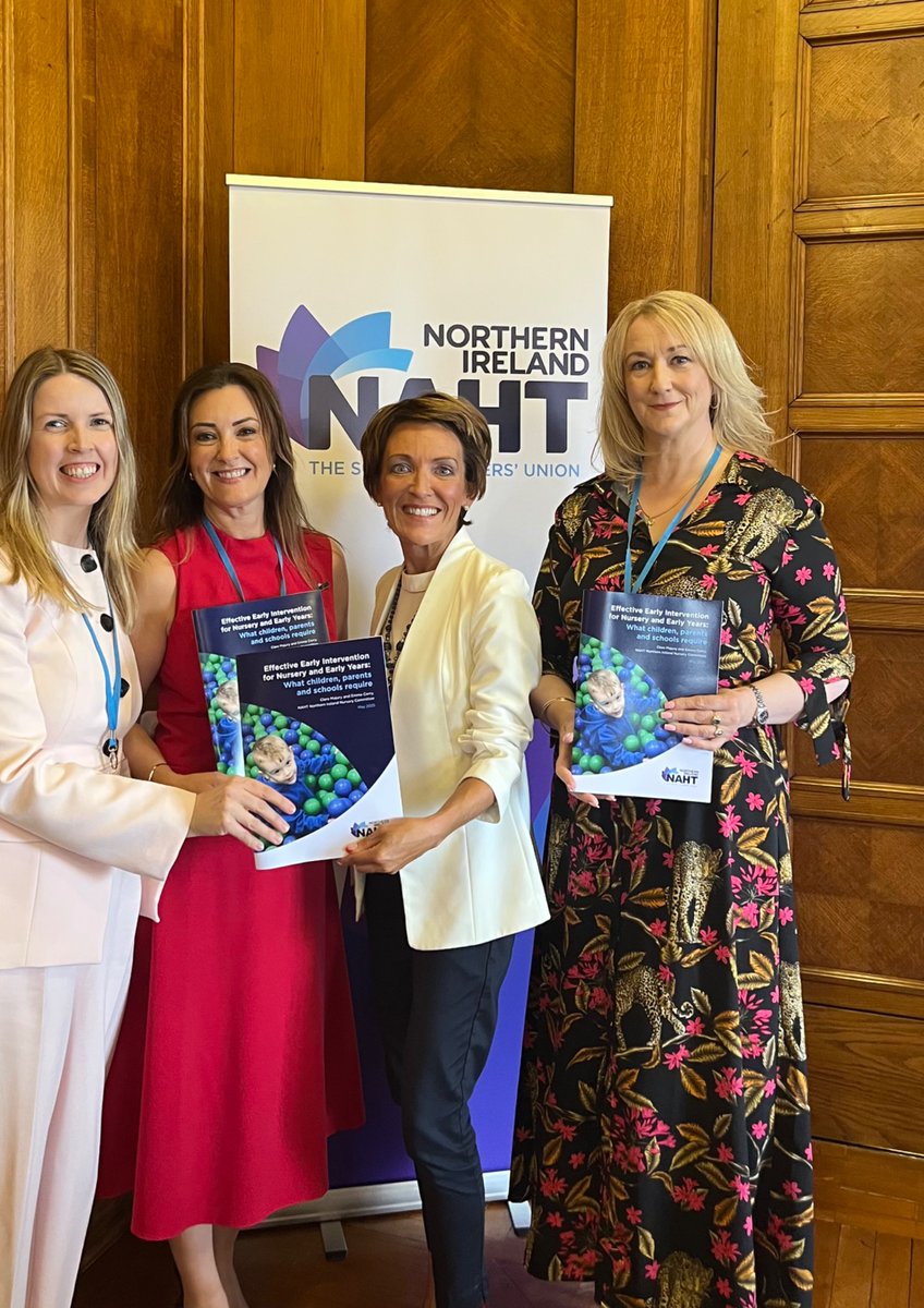 NAHT_NI's tweet image. Today is a special day. We are in the @niassembly to launch the NAHT report ‘Effective Early Intervention for Nursery & Early Years: What children, parents & schools require’ by Clare Majury and Emma Corry.