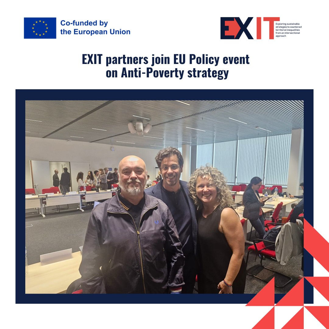 exit_projecteu's tweet image. EXIT Partners at EU Anti-Poverty Event

On 10 June, EXIT partners joined the EC policy event in Brussels.

🔹 Inequality within regions
🔹 Barriers for migrants/minorities
🔹 Stigma fuels exclusion

Thank you @EU_Social

@REA_research #HorizonEurope #exit_project