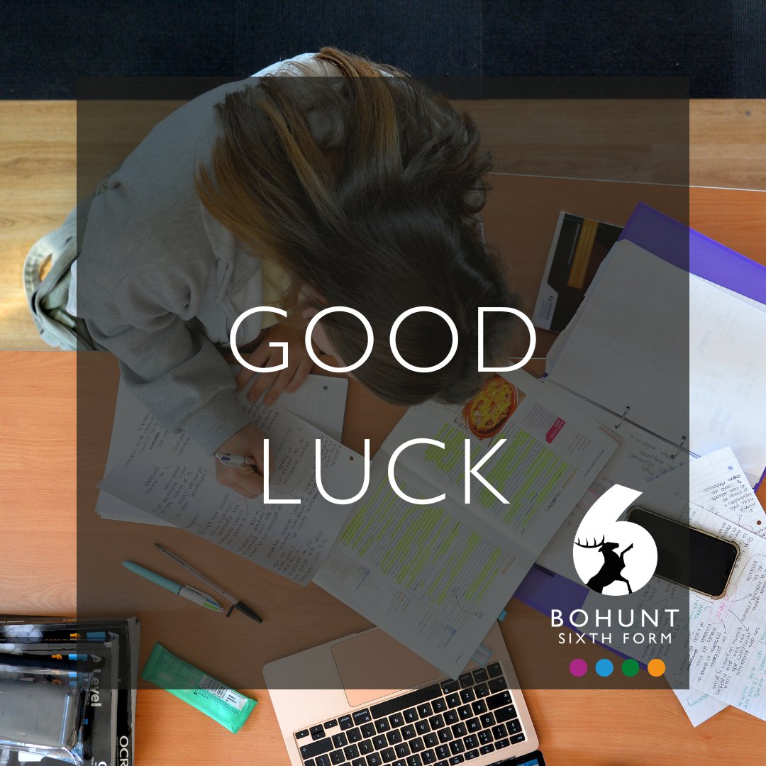 Good luck to Bohunt Sixth Form students starting their Year 12 exams this week! #BohuntSixth