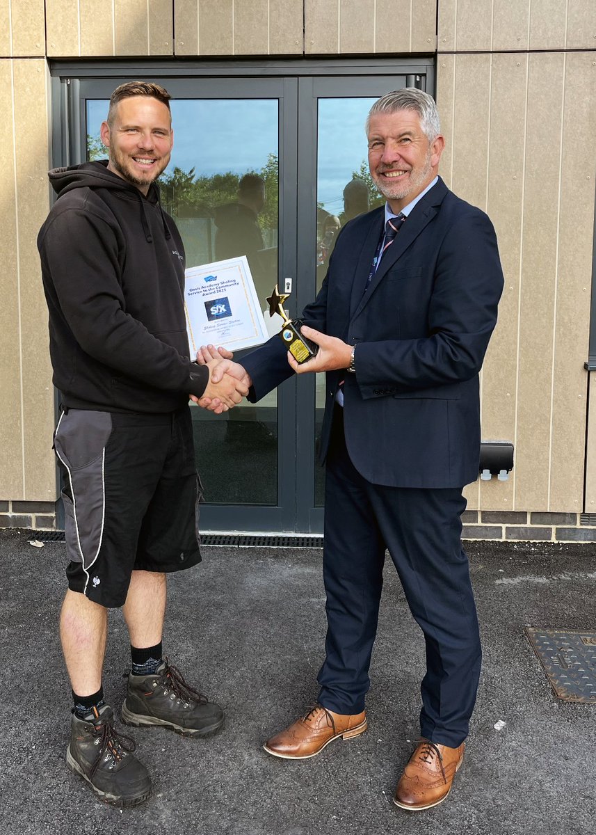 A great way to start the week. Andy, on behalf of Sholing Service Station, received our Community Champion Award for services to our school community. They are an amazing organisation and have successfully supported our school over a number of years. Well done, Team Sholing!