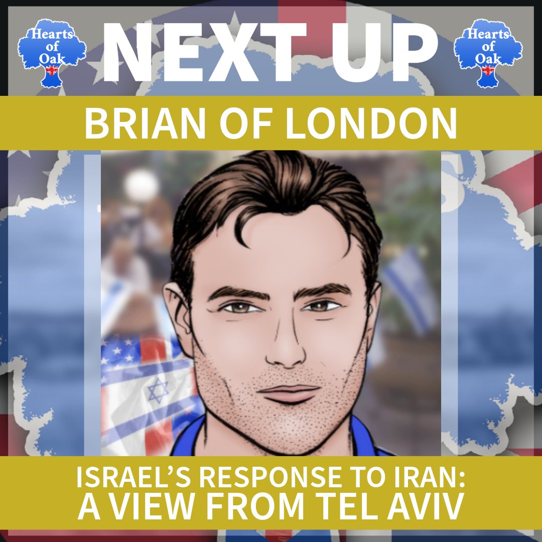 MONDAY FROM 8PM (🇺🇸pst12pm/est3pm)  

Brian of London - Israel’s Response to Iran: A View from Tel Aviv

Streaming on 𝕏 , WarRoom and all our video / podcast platforms (links in bio)

<a href="/brianoflondon/">Dr Brian of London 🇮🇱</a> joins us from his bomb shelter in Tel Aviv to discuss the ongoing conflict with