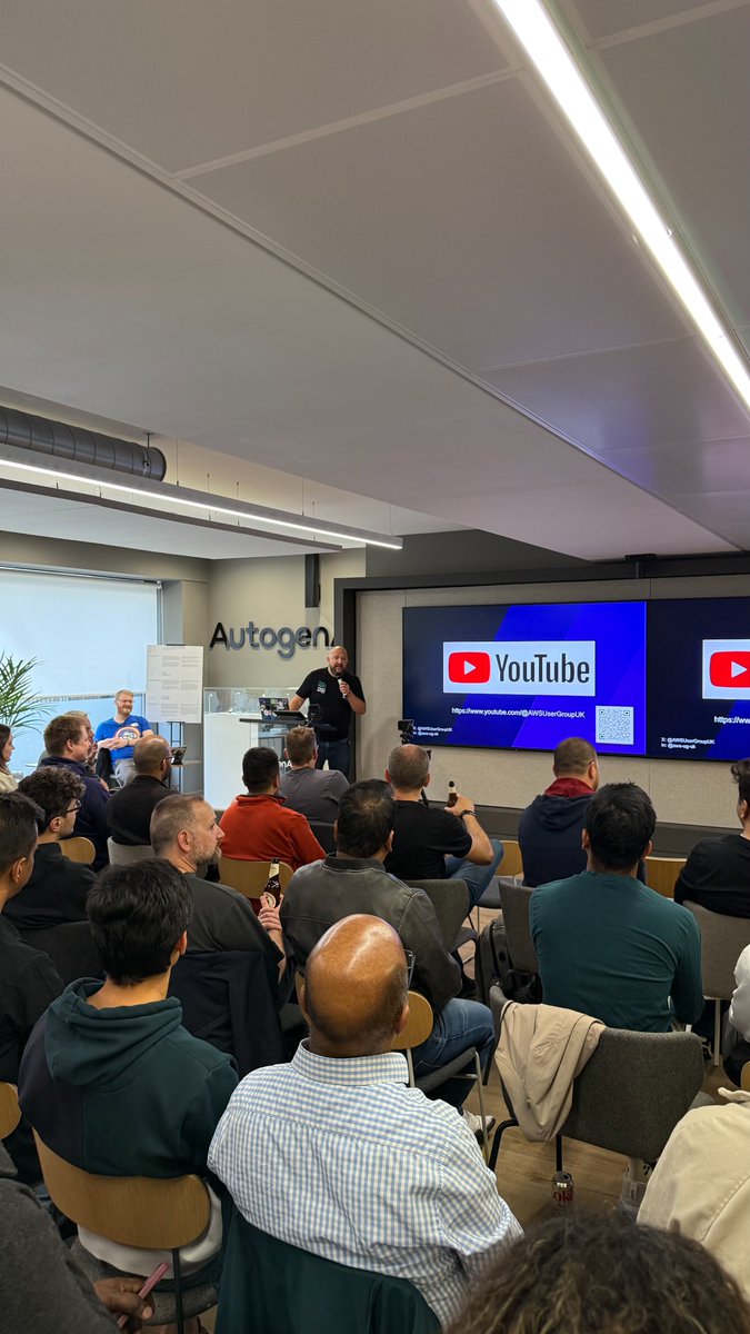 AWS User Group UK (@awsusergroupuk) on Twitter photo Our latest videos…
1️⃣ Building a Serverless Podcast Workflow: Adventures with AI by Jon Goodall
2️⃣ Harness generative AI creativity with automated reasoning with <a href="/danilop/">Danilo Poccia</a>
youtube.com/c/AWSUserGroup…
Thanks to <a href="/scalefactory/">The Scale Factory</a> & AutogenAI!
#AWSCloud #GenAI #DevOps Our latest videos…
1️⃣ Building a Serverless Podcast Workflow: Adventures with AI by Jon Goodall
2️⃣ Harness generative AI creativity with automated reasoning with <a href="/danilop/">Danilo Poccia</a>
youtube.com/c/AWSUserGroup…
Thanks to <a href="/scalefactory/">The Scale Factory</a> & AutogenAI!
#AWSCloud #GenAI #DevOps