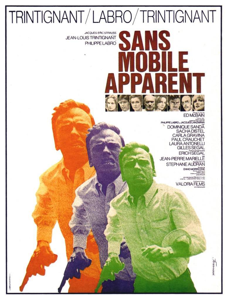 westernculturel's tweet image. Nice, TrinTrin &amp;amp; meurtres, 13h35, @ARTEfr : &quot;Sans mobile apparent&quot; de Philippe Labro. Hommage au cinéaste Labro, mort il y’a peu. Une adaptation d’Éd McBain transplanté dans le sud de la France. Trintignant qui vient de tourner &quot;Le conformiste&quot; accepte le deuxième film de #Labro