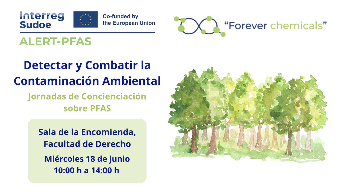 Fundación UBU (@fundacionubu) on Twitter photo El 18 de junio organizamos en la Facultad de Derecho una jornada informativa sobre el proyecto europeo <a href="/AlertPfas/">ALERT-PFAS</a> 🌍
Abordaremos la detección y mitigación de contaminantes PFAS, con impacto en el medioambiente y la salud pública.
📍Sala de la Encomienda
🕙 10:00 - 14:00 El 18 de junio organizamos en la Facultad de Derecho una jornada informativa sobre el proyecto europeo <a href="/AlertPfas/">ALERT-PFAS</a> 🌍
Abordaremos la detección y mitigación de contaminantes PFAS, con impacto en el medioambiente y la salud pública.
📍Sala de la Encomienda
🕙 10:00 - 14:00
