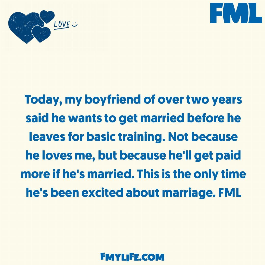 Tell us your own FMLs here: fmylife.com/?submit=1 or just get the Official FML app from any good app store for more fun stuff