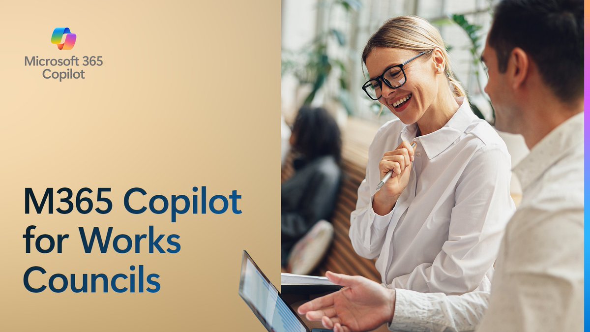 Partnering with employee representative groups—known as works councils—is key to deploying tools like Microsoft 365 Copilot responsibly. 🤝

By working together across regions, we ensure AI is thoroughly evaluated—building trust and impact. 🌍

msft.it/6015SSGNz