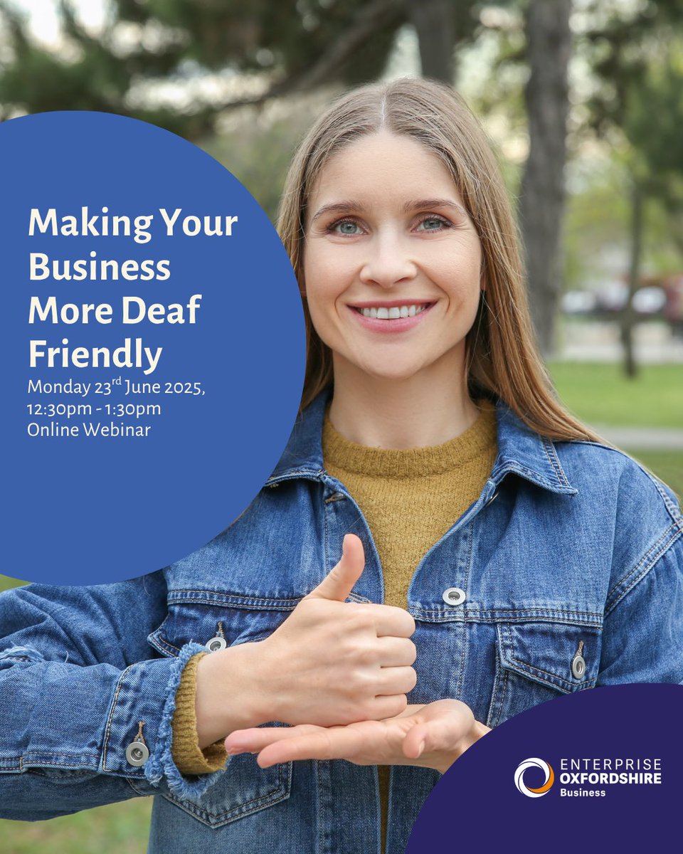 Want to make your business more inclusive? Join our online session to discover practical ways to become more Deaf friendly and accessible to all.
🎟️ Book your place here: eventbrite.co.uk/e/making-your-…