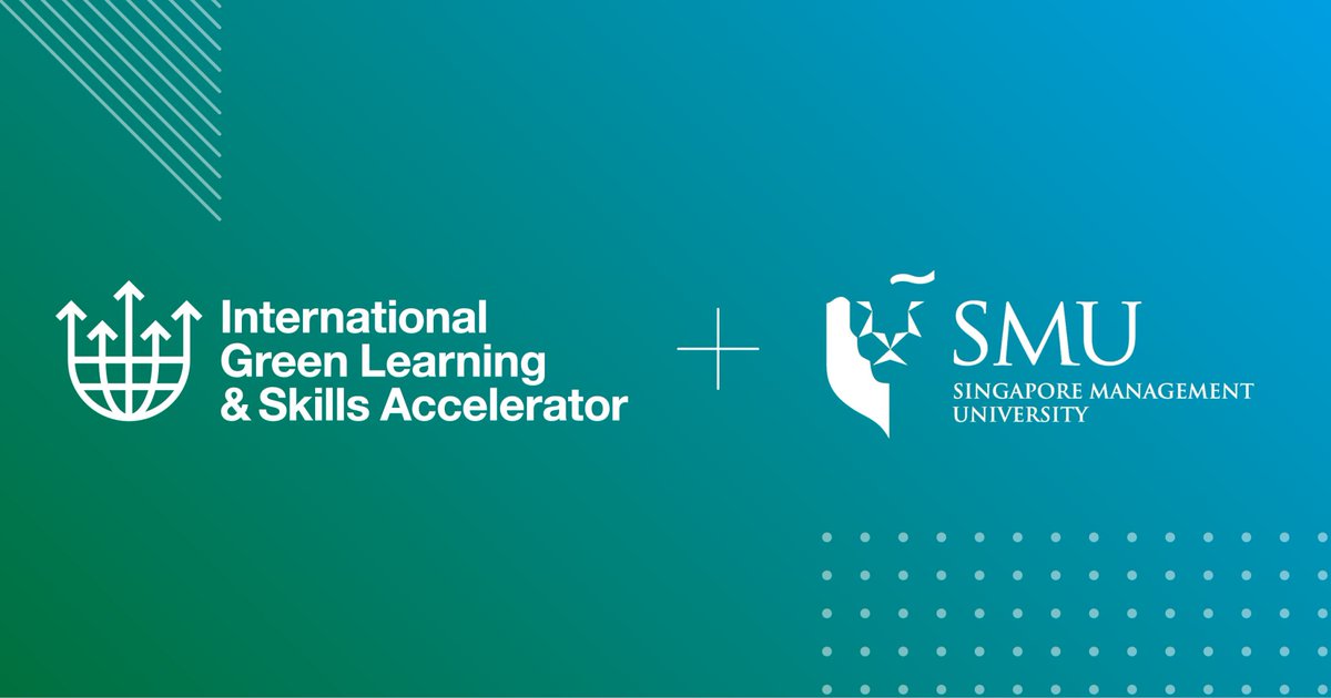 SMU joins the Green Learning &amp; Skills Accelerator as a founding member.

Together with <a href="/timeshighered/">Times Higher Education</a>, we’re leading Asia’s contribution to a global framework for green skills—developed in support of the <a href="/UN/">United Nations</a> Green Jobs for Youth Pact (UNEP, ILO, UNICEF).
brnw.ch/21wTqEQ