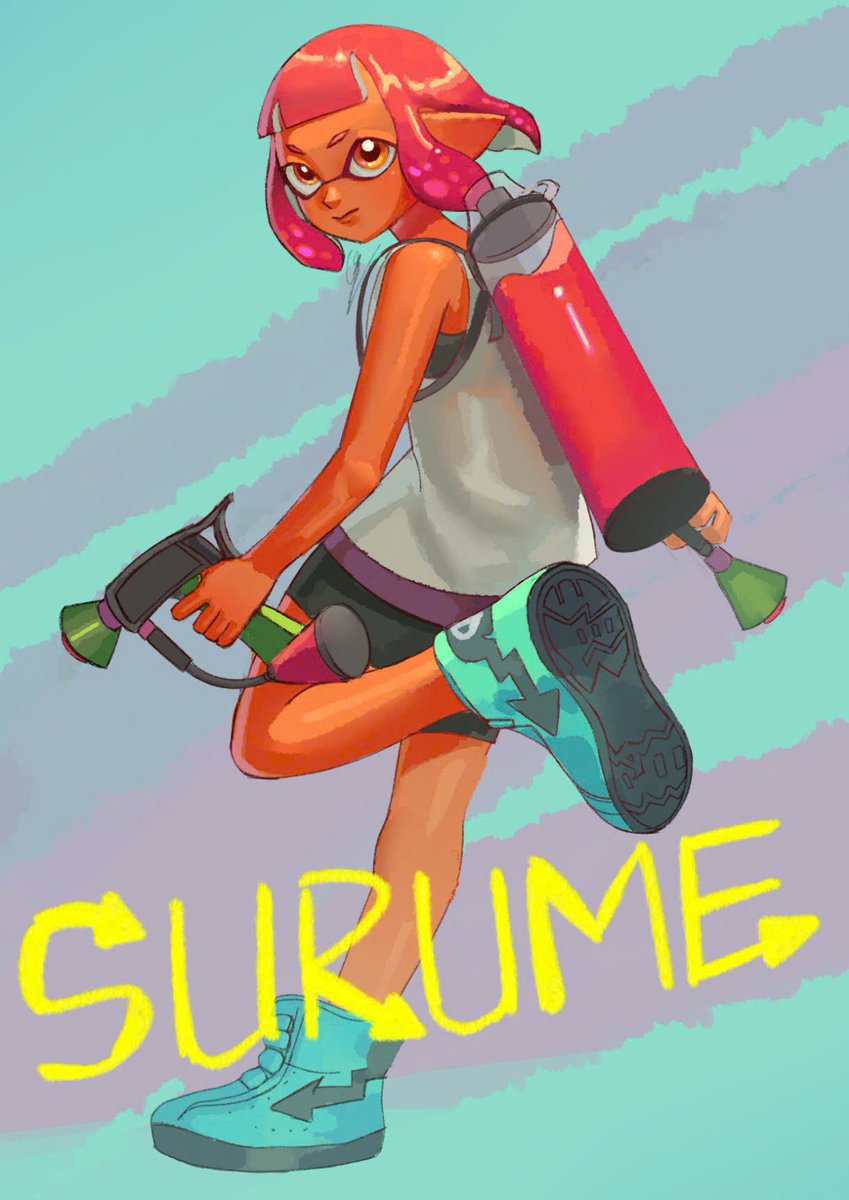 TerrifiedPuddin's tweet image. My old art of Surume :3
#splatoonfanart #splatoon #splatoonart #splatoon2 #agent4 #inkling